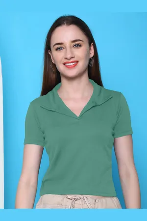 Metronaut Women Shirt Collar Short Sleeves Top