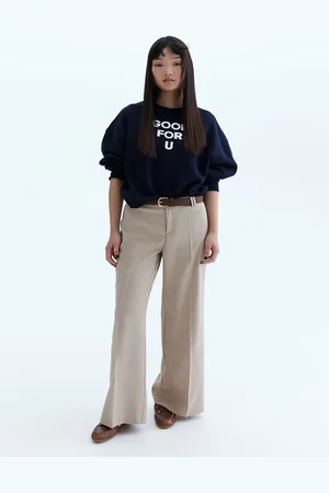 H&M Women Wide Tailored Trousers