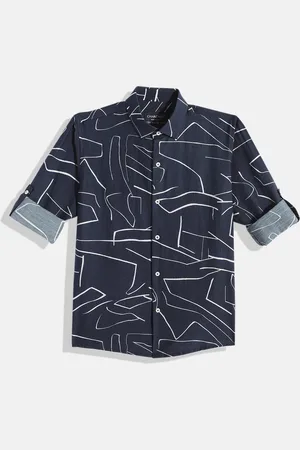 CHARCHIT Boys Comfort Abstract Printed Pure Cotton Casual Shirt