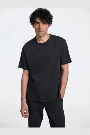 Terra Luna Men Solid Round Neck Cotton T-shirt