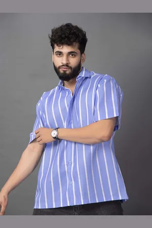 Brown brothers Vertical Striped Oversized Casual Shirt