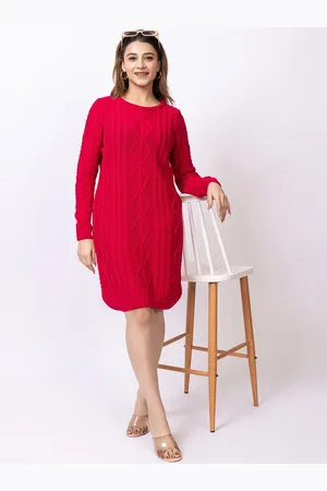 Club York Women Round Neck Jumper Dress