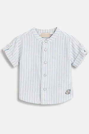 chicco Boys Relaxed Opaque Striped Casual Shirt