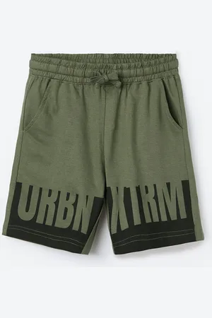 Lifestyle Kids Boys Typography Printed Shorts