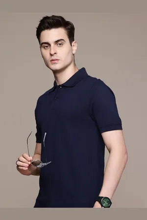 Moda Rapido Men Solid Polo Collar T-shirt