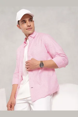Nautica Pure Cotton Button-Down Collar Slim Fit Gingham Checks Casual Shirt