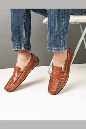 Mast & Harbour Men Textured Slip-On Loafers