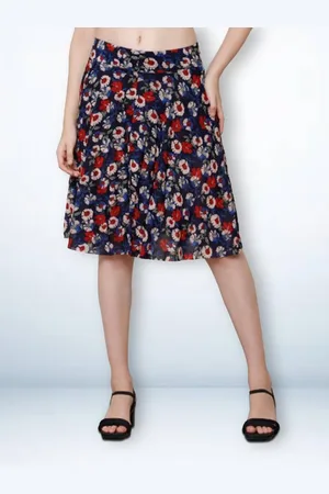 Jinfo Women Printed Flared Skirt