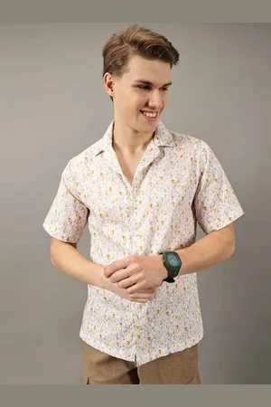 Jilmil Men Classic Floral Opaque Printed Casual Shirt