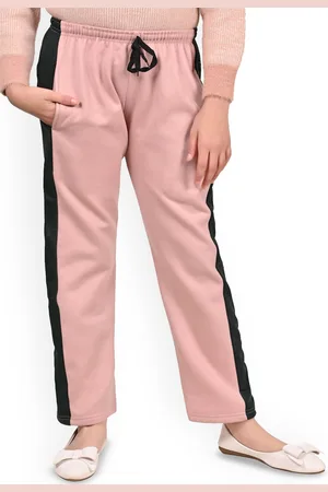 BAESD Girls Colourblocked Mid-Rise Track Pants