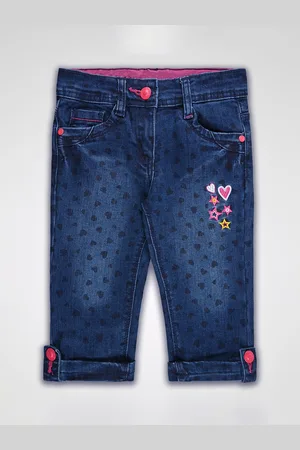 Wish Karo Girls Printed Mid-Rise Jeans