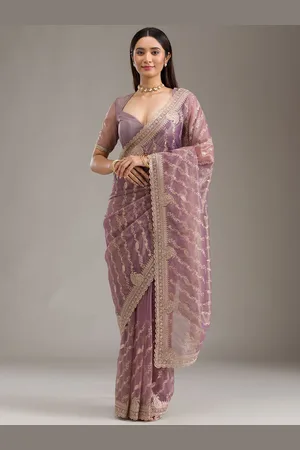 Koskii Embroidered Beads and Stones Heavy Work Saree