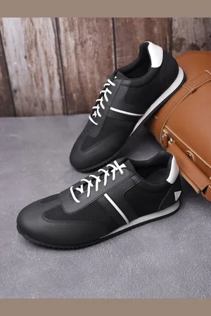 LOUIS STITCH Men Leatherette Casual Cushioned Sneakers