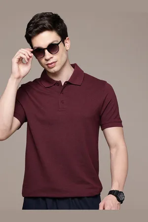 Moda Rapido Men Solid Polo Collar T-shirt