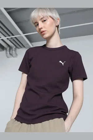PUMA Women Her Self Design Cotton Sports Tee