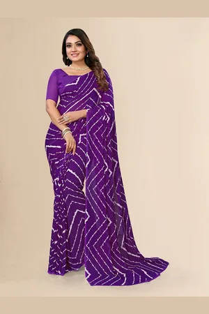 Moda Rapido Women Leheriya Printed Saree With Blouse Piece