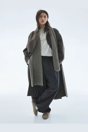 H&M Women Wide Crease-Detail Trousers