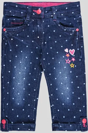Wish Karo Girls Embroidered Jeans