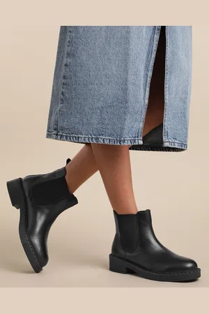 Nautica Women Mid-Top Leather Chelsea Boots