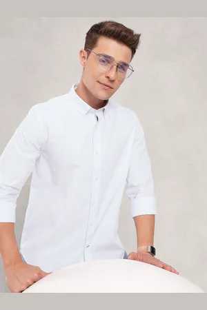 Nautica Pure Cotton Button-Down Collar Slim Fit Checked Casual Shirt