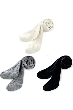 EL REGALO Girls Pack Of 3 Self Design Stockings