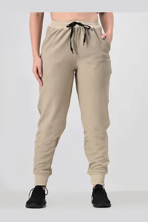 BAESD Women Textured Regular Fit Mid Rise Joggers