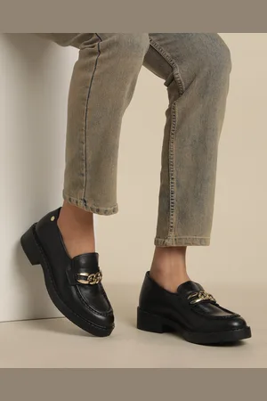 Nautica Women Leather Loafers With Metallic Detail
