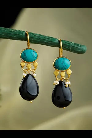 Fabindia Silver Dangler Drop Earrings