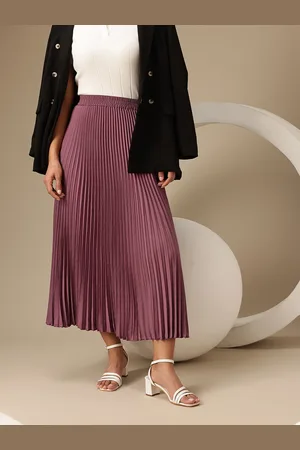 Chemistry Women Accordion Pleated Maxi Skirt