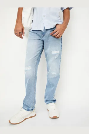 Max Collection Men Mildly Distressed Heavy Fade Jeans