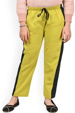 BAESD Girls Colourblocked Mid-Rise Track Pants