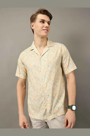 Jilmil Men Classic Floral Opaque Printed Casual Shirt
