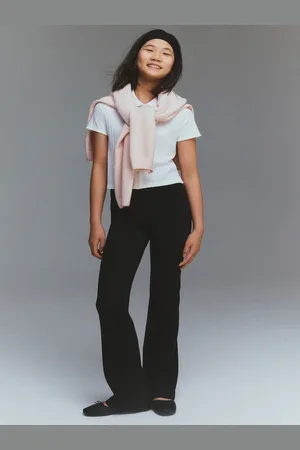 H&M Girls Flared Jersey Trousers