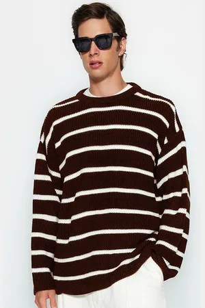 Trendyol Unisex Striped Sweatshirt