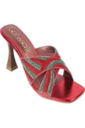 Catwalk Embellished Block Sandals