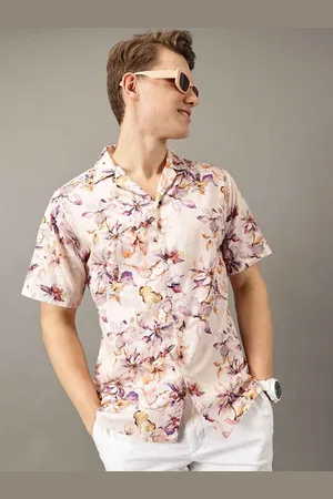 Jilmil Men Classic Floral Opaque Printed Casual Shirt