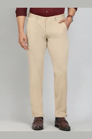Greenfibre Men Slim Fit Mid-Rise Cotton Trousers