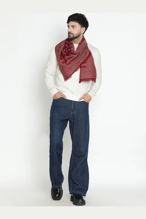 SHINGORA Men Patterned Merino Wool Mufflers