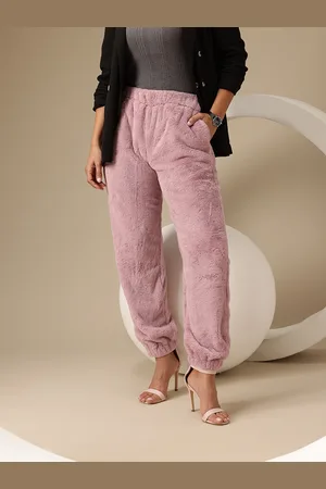 Chemistry Women Loose Fit High-Rise Joggers Trousers