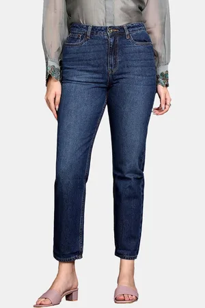 Llak Jeans Women Boyfriend Fit Low Distress Light Fade Jeans