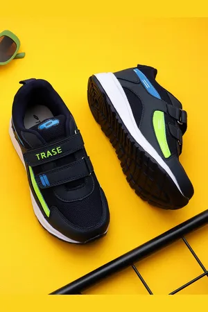TRASE Boys Memory Foam Running Velcro Shoes