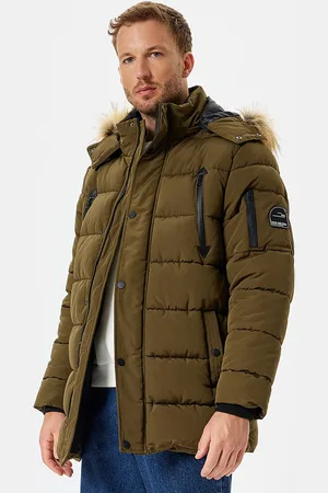 Koton Men Hooded Solid Casual Parka Jacket