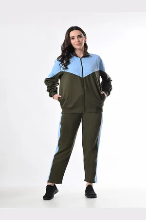 BAESD Women Colourblocked Mid-Rise Tracksuit