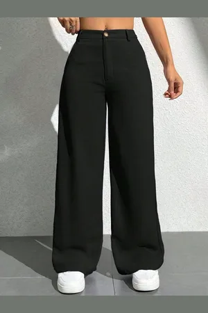BuyNewTrend Women Comfort High-Rise Trousers