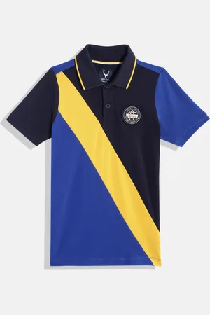 Allen Solly Boys Colourblocked Polo Collar Pure Cotton Applique T-shirt