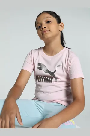 PUMA Girls Classics Logo Youth Tee