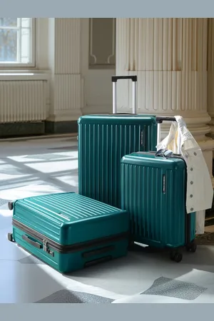French Connection Set Of 3 Glanza Q5 360 Degree Rotation Hard-Sided Trolley Bags - 238L