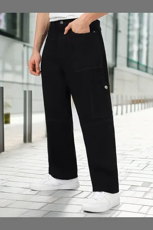 URBANO Men Loose Pure Cotton Relaxed Fit Jeans
