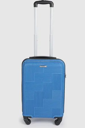 Teakwood Leathers Ladakh 360-Degree Rotation Textured Hard Cabin Size Trolley Bag - 38L