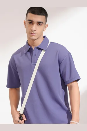 Highlander Men Polo Collar Drop-Shoulder Sleeves T-shirt